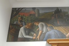 Bellevue Ohio Post Office Mural Left Side