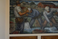 Berlin Wisconsin Post Office 54923 Mural Left