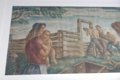 Bluffton Ohio Post Office Mural 45817 Left Side