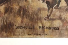 Boonville IN Post Office 47601 Mural Signature