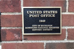 Buchanan MI Post Office 49107 Plaque
