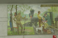 Cardis Collins (Chicago) Illinois Post Office 60699 Mural Left Side
