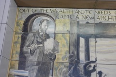 Chicago Illinois Uptown Station Post Office Mural 60640 Detail