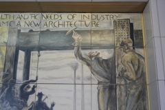 Chicago Illinois Uptown Station Post Office Mural 60640 Detail