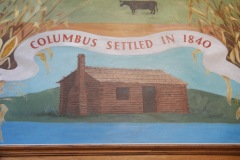 Columbus Wisconsin Post Office Mural 53925 Detail