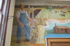 Columbus Wisconsin Post Office Mural 53925 Left Side