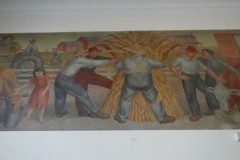 Center of the Crawfordsville Indiana Post Office Mural