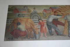 Left Side of the Crawfordsville Indiana Post Office Mural