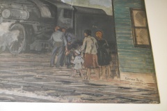 Crestline Ohio Post Office Mural 44827 Detail