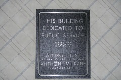 Crossville Tennessee Post Office 38555 Dedication Plaque