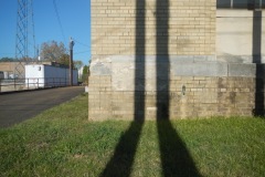 Former Dickson Tennessee Post Office 37055 Cornerstone damage