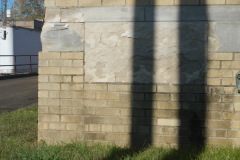 Former Dickson Tennessee Post Office 37055 Cornerstone damage