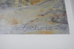 Dillon Montana Post Office Mural Signature "Elizabeth Lochrie"