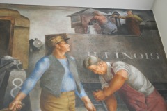 Downers Grove Illinois Post Office Mural Detail