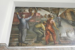 Downers Grove Illinois Post Office Mural Left Side
