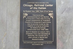 Downers Grove Illinois Post Office Mural Plaque