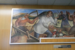 Former East Lansing Michigan Post Office Mural 48823 Left Side
