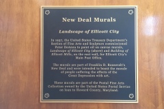 Ellicott City MD Post Office 21043 Murals Plaque