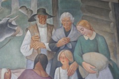 Elmhurst Illinois Post Office Mural 60126 Detail