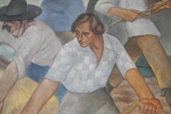 Elmhurst Illinois Post Office Mural 60126 Detail