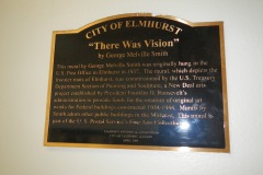 Elmhurst Illinois Post Office Mural 60126 Plaque