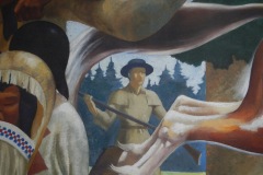 Fremont Michigan Post Office Mural 49412 Detail