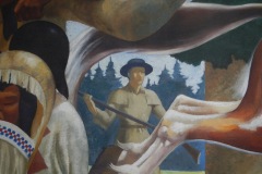 Fremont Michigan Post Office Mural 49412 Detail