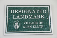 Glen Ellyn Illinois Downtown Post Office Landmark Plaque