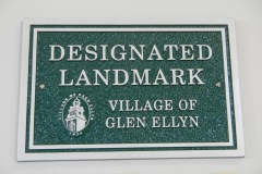 Glen Ellyn Illinois Downtown Post Office Landmark Plaque