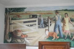 Grand Ledge Michigan Post Office Mural 48837 Detail