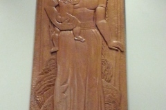 Former Greeneville Tennessee Post Office 37743 Wood Carving Woman