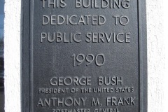 Janesville Wisconsin Post Office 53545 Dedication Plaque