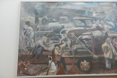 Former Johnson City Tennessee Post Office Mural 37601 Left Side