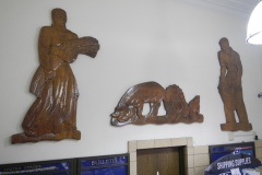 Kankakee Illinois Post Office Wood Carving 60901 Full