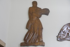 Kankakee Illinois Post Office Wood Carving 60901 Left Side