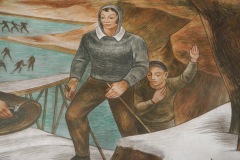 Kewaunee Wisconsin Post Office Mural 54216 Detail