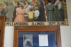 McLeansboro Illinois Post Office Mural 62859 Detail
