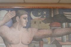 Former Melrose Park Illinois Post Office Mural 60160 Detail