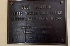Merced Bell Station Plaque