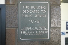 Morton Illinois Post Office 61550 Dedication Plaque