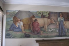 Mount Carroll Illinois Post Office Mural 61053 Left Side