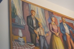 O Fallon Illinois Post Office Mural 62269 Left Side