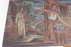 Oregon Illinois Post Office Mural 61061 Left Side