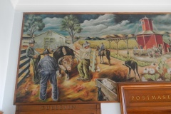 Paris Arkansas Post Office 72855 Mural Left