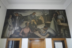 Petersburg Illinois Post Office Mural 62675 Detail