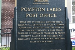 Pompton Lakes New Jersey Post Office 07442 Plaque