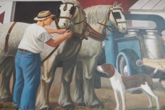 Reedsburg Wisconsin Post Office Mural 53959 Detail