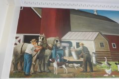 Reedsburg Wisconsin Post Office Mural 53959 Left Side
