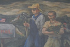 Rice Lake Wisconsin Post Office Mural 54868 Detail