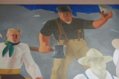 Richland Center Wisconsin Post Office Mural 53581 Detail
